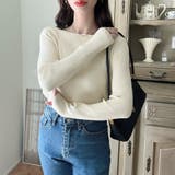 Meiru【選べる】厚手長袖リブニット | JUNOAH | 詳細画像2