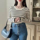 Meiru【選べる】厚手長袖リブニット | JUNOAH | 詳細画像25