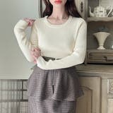 Meiru【選べる】厚手長袖リブニット | JUNOAH | 詳細画像4