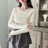 Bアイボリー | Meiru【選べる】厚手長袖リブニット | JUNOAH