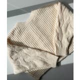 Meiru 前後2wayケーブル編みショートニットカーディガン | JUNOAH | 詳細画像18 