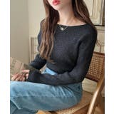 Meiru 【選べる】ラメリブニット | JUNOAH | 詳細画像12 