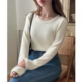 Bアイボリー | Meiru 【選べる】ラメリブニット | JUNOAH