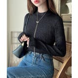 Dブラック | Meiru 【選べる】ラメリブニット | JUNOAH