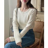 Meiru 【選べる】ラメリブニット | JUNOAH | 詳細画像4 