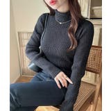 Eブラック | Meiru 【選べる】ラメリブニット | JUNOAH