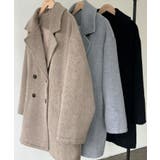 Meiru オーバーサイズシャギーミドルコート | JUNOAH | 詳細画像15