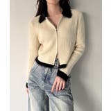 バイカラーシャギーダブルジップニット | JUNOAH | 詳細画像5