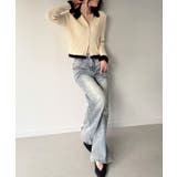 バイカラーシャギーダブルジップニット | JUNOAH | 詳細画像9