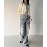 レイヤード風配色ショートニットトップス | JUNOAH | 詳細画像15 