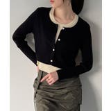 レイヤード風配色ショートニットトップス | JUNOAH | 詳細画像6 