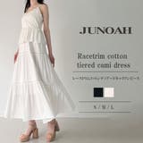 レーストリムコットンティアードキャミワンピース | JUNOAH | 詳細画像1