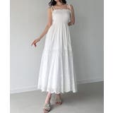 コットンレースシャーリングキャミワンピース(一部ペチセット) | JUNOAH | 詳細画像1
