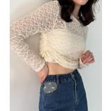 花柄刺繍ロールアップデニムパンツ | JUNOAH | 詳細画像6 