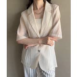 ハーフスリーブシアーシャツジャケット | JUNOAH | 詳細画像5