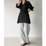 シャーリングデザインシアーチュニック | JUNOAH | 詳細画像6 