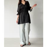 シャーリングデザインシアーチュニック | JUNOAH | 詳細画像7 