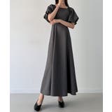 バックリボンフレアワンピース(薄手、裏地なし) | JUNOAH | 詳細画像10