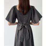 バックリボンフレアワンピース(薄手、裏地なし) | JUNOAH | 詳細画像11