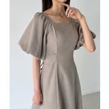 バックリボンフレアワンピース(薄手、裏地なし) | JUNOAH | 詳細画像4