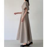 バックリボンフレアワンピース(薄手、裏地なし) | JUNOAH | 詳細画像5