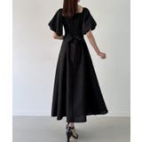 バックリボンフレアワンピース(薄手、裏地なし) | JUNOAH | 詳細画像8