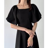 バックリボンフレアワンピース(薄手、裏地なし) | JUNOAH | 詳細画像9