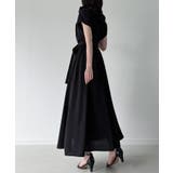 ウエストリボンフレアシャツワンピース(薄手、裏地なし、ぺチスカートset) | JUNOAH | 詳細画像14 