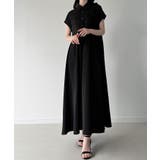 ウエストリボンフレアシャツワンピース(薄手、裏地なし、ぺチスカートset) | JUNOAH | 詳細画像16 