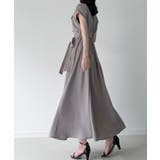 ウエストリボンフレアシャツワンピース(薄手、裏地なし、ぺチスカートset) | JUNOAH | 詳細画像8 