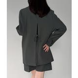 バックリボンテーラードジャケット+ショートパンツSET | JUNOAH | 詳細画像10