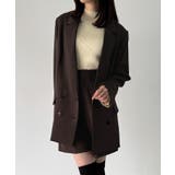 バックリボンテーラードジャケット+ショートパンツSET | JUNOAH | 詳細画像14