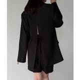 バックリボンテーラードジャケット+ショートパンツSET | JUNOAH | 詳細画像5