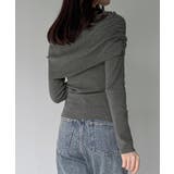 オフショル風ドレープニット | JUNOAH | 詳細画像8 