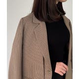 【チェック/無地】レイヤードデザインテーラードジャケット | JUNOAH | 詳細画像20