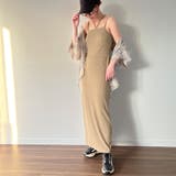 ダブルストラップリブキャミワンピース | JUNOAH | 詳細画像10 