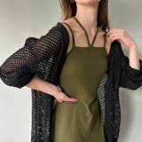 カーキ | ダブルストラップリブキャミワンピース | JUNOAH