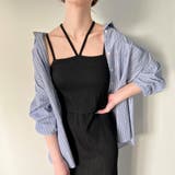 ダブルストラップリブキャミワンピース | JUNOAH | 詳細画像4 