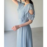 オープンショルダーフレアワンピース | junoah | 詳細画像3