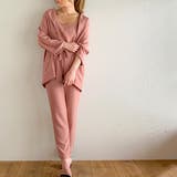 ピンク-ロング | 薄手7分袖シャツジャケット3点セットのセットアップ 7分袖テーラードジャケット … | JUNOAH