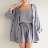 グレー-ショート | 薄手7分袖シャツジャケット3点セットのセットアップ 7分袖テーラードジャケット … | JUNOAH