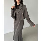 レイヤードデザインショートジャケット＋マーメイドキャミワンピースset | JUNOAH | 詳細画像11 