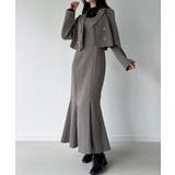 レイヤードデザインショートジャケット＋マーメイドキャミワンピースset | JUNOAH | 詳細画像9 