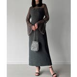 ベルスリーブキラキラタイトドレス | JUNOAH | 詳細画像10 