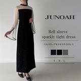 ベルスリーブキラキラタイトドレス | JUNOAH | 詳細画像1 