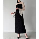 ベルスリーブキラキラタイトドレス | JUNOAH | 詳細画像2 