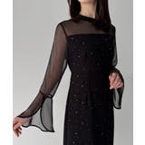 ベルスリーブキラキラタイトドレス | JUNOAH | 詳細画像6 