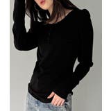 前後2way長袖パフスリーブカットソー | JUNOAH | 詳細画像12 