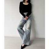 前後2way長袖パフスリーブカットソー | JUNOAH | 詳細画像14 