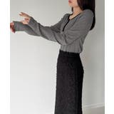 前後2way長袖パフスリーブカットソー | JUNOAH | 詳細画像4 